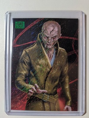 2025 Topps Star Wars Galaxy Chrome Supreme Leader Snoke FTO-7 GREEN SHIMMER /199
