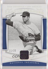 2018 National Treasures League Leaders Holo Silver 11/25 Don Drysdale HOF gn1