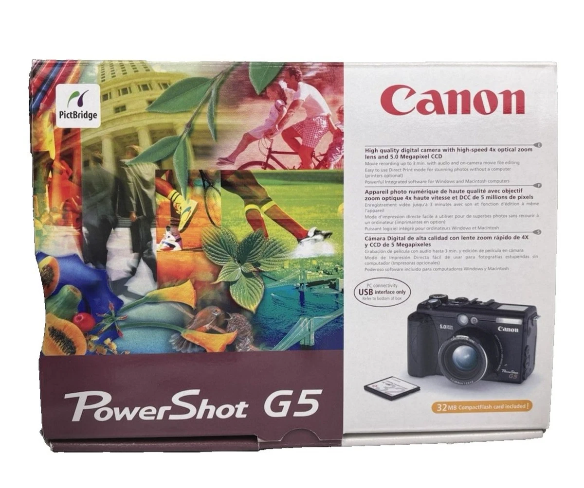 Canon PowerShot G5 Digital Cameras for Sale | Shop New & Used