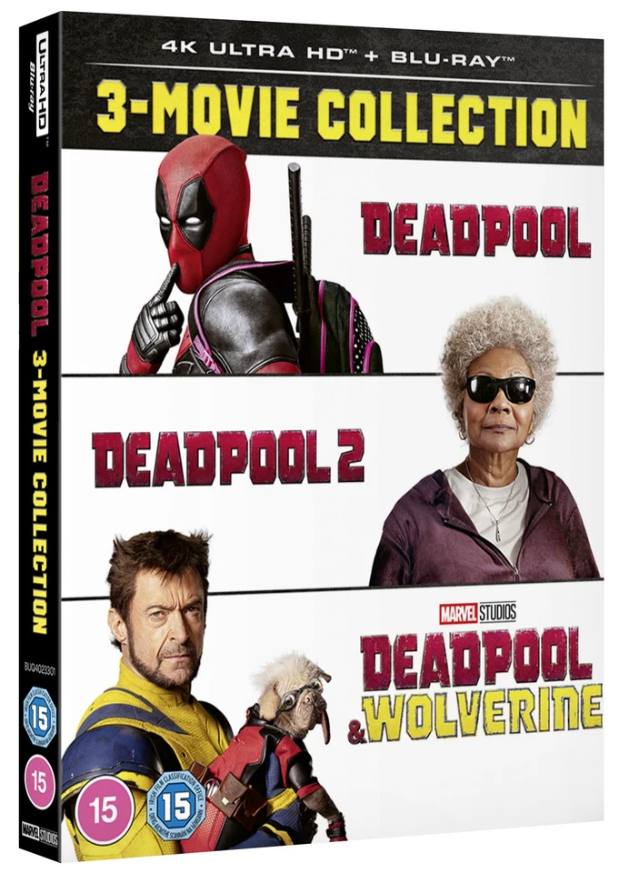 Marvel's Deadpool & Wolverine Triple Pack (4K UHD Blu-ray) Ryan Reynolds - Image 2 of 3