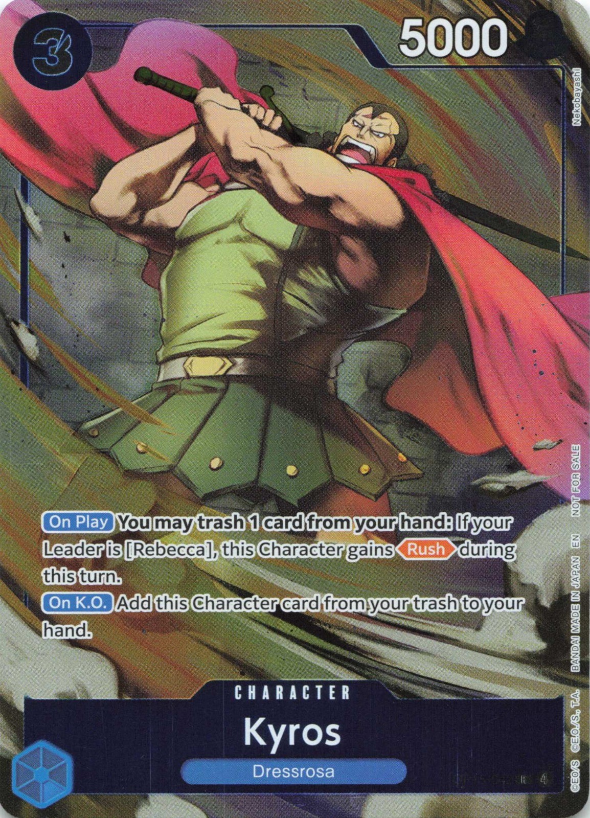 Kyros (Dash Pack) Foil R Adventure on Kami's Island OP15-042 NM