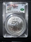 2012 $1 American Silver Eagle CAC Cert MS69 Signed By CAC President R. Drzewucki