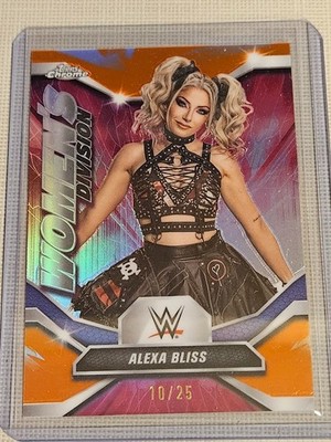 2026 Topps Chrome WWE ALEXA BLISS WOMEN'S DIVISION ORANGE REF. SSP /25