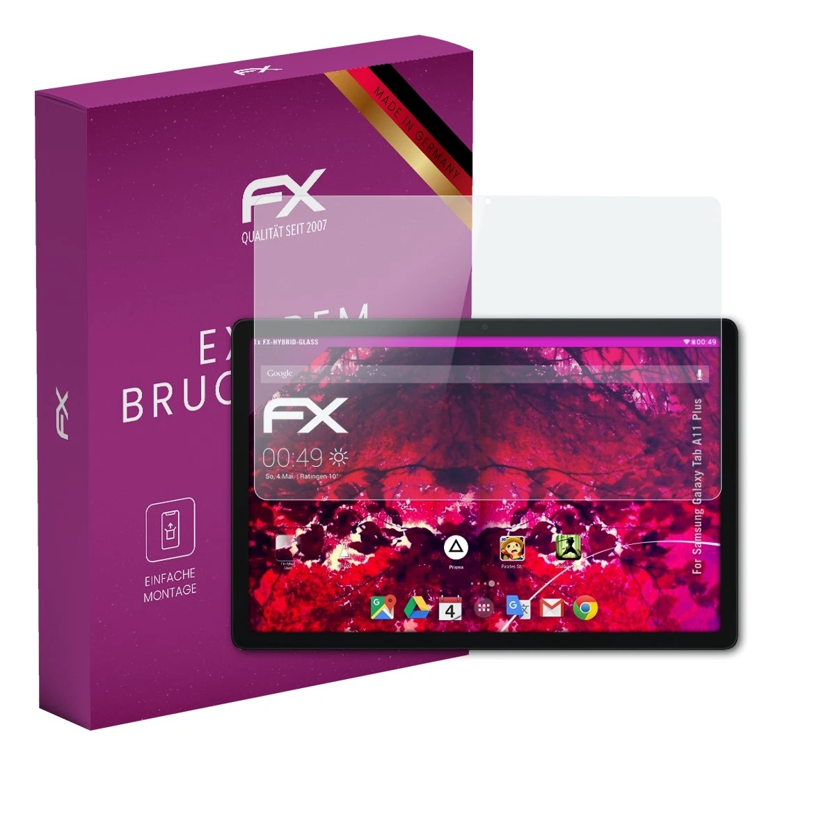 AtFoliX Glass Film for Samsung Galaxy Tab A11 Plus Screen Protector 9H Armor