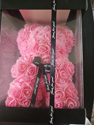 EE Rose Bear Flower Bear with Box Rose Teddy Bear Gifts for Her.