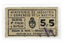 Argentina - Fruit revenue MINISTERIA DE INDUSTRIA y COMERCIO,  ( ss906)