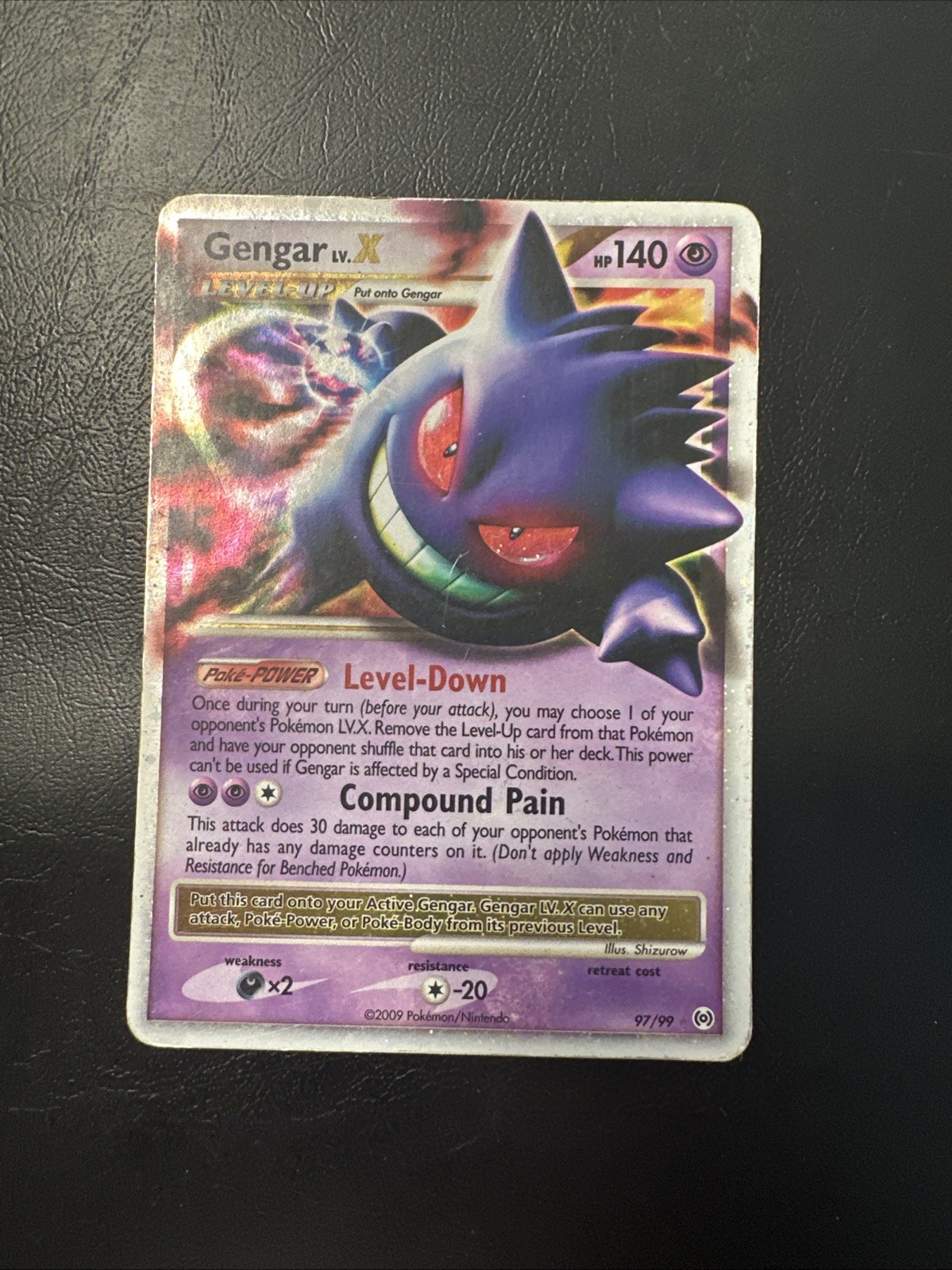 Gengar Lv.X 97/99 Holo Rare Pokemon Arceus Set