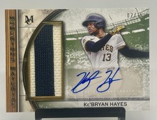 2025 TOPPS MUSEUM COLLECTION JUMBO PATCH AUTO GOLD /15 KE'BRYAN HAYES Pirates SP