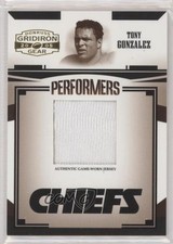 2005 Donruss Gridiron Gear Performers Jerseys /150 Tony Gonzalez #P-48 HOF 0w5d