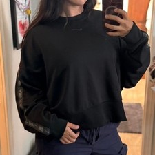 Nike Sportswear Repeat Oversized Lightweight Crewneck Sweatshirt - Black