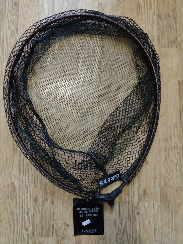 Greys Rubber Dual Mesh Match Landing Net 18" / 45.5 x 25cm