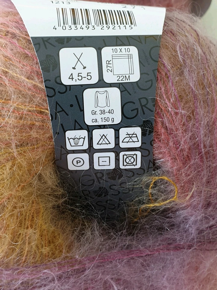 Sonderangebot "Silkhair Haze Print " Lana Grossa Neuware 200g  50g=425m - Bild 2 von 4