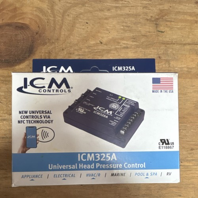 #ad #ad ICM Controls ICM325A Universal Head Pressure Control 10 FLA 120 600VAC Corded $124.95