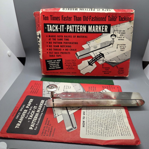 Vintage Tack It Pattern Marker Orco Products Tailor W/ Box & 10 Transfer Paper