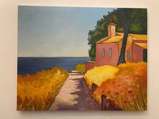 Dipinto Olio su Tela 40X50 cm Quadro firmato Di Grande+certificato