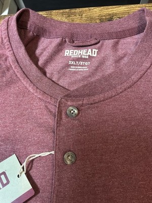 RedHead Men's Polo Shirt 3XLT Tall Red Short Sleeve Cotton Blend New With Tags