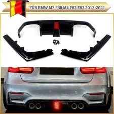 Schwarz Gl�nz Diffusor F�r BMW M3 F80 M4 F82 F83 Heckdiffusor Heckansatz Lippe