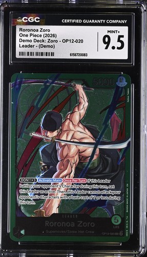 Roronoa Zoro (Zoro Deck) graded CGC 9.5 for sale on eBay