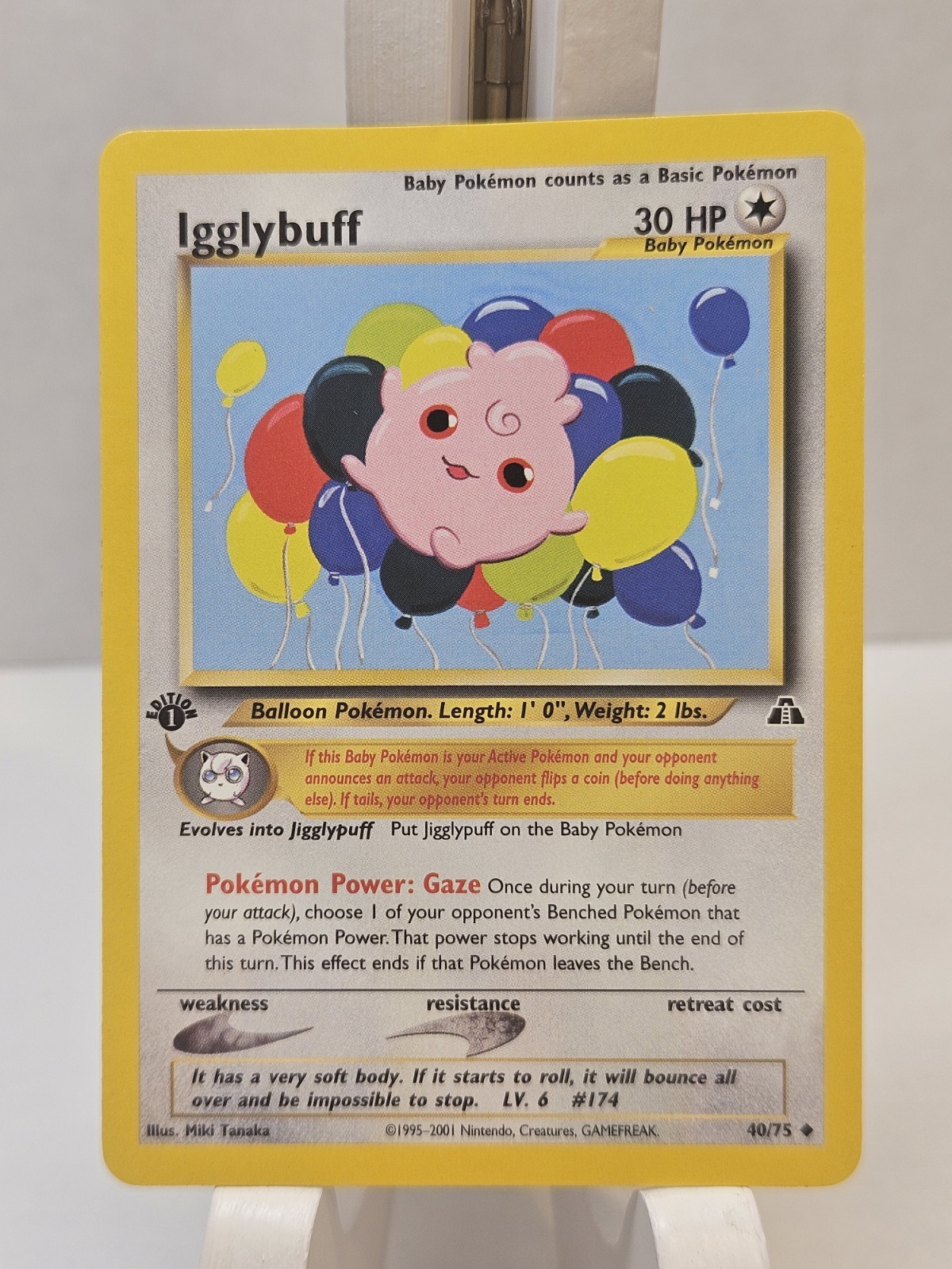 Igglybuff 1st Edition 40/75 Neo Discovery Regular Uncommon Pokémon TCG