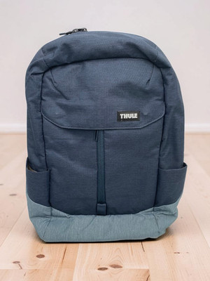 Thule Lithos 20L Canvas Backpack Blue Padded Laptop Bag Multi-pocket Travel Rdy