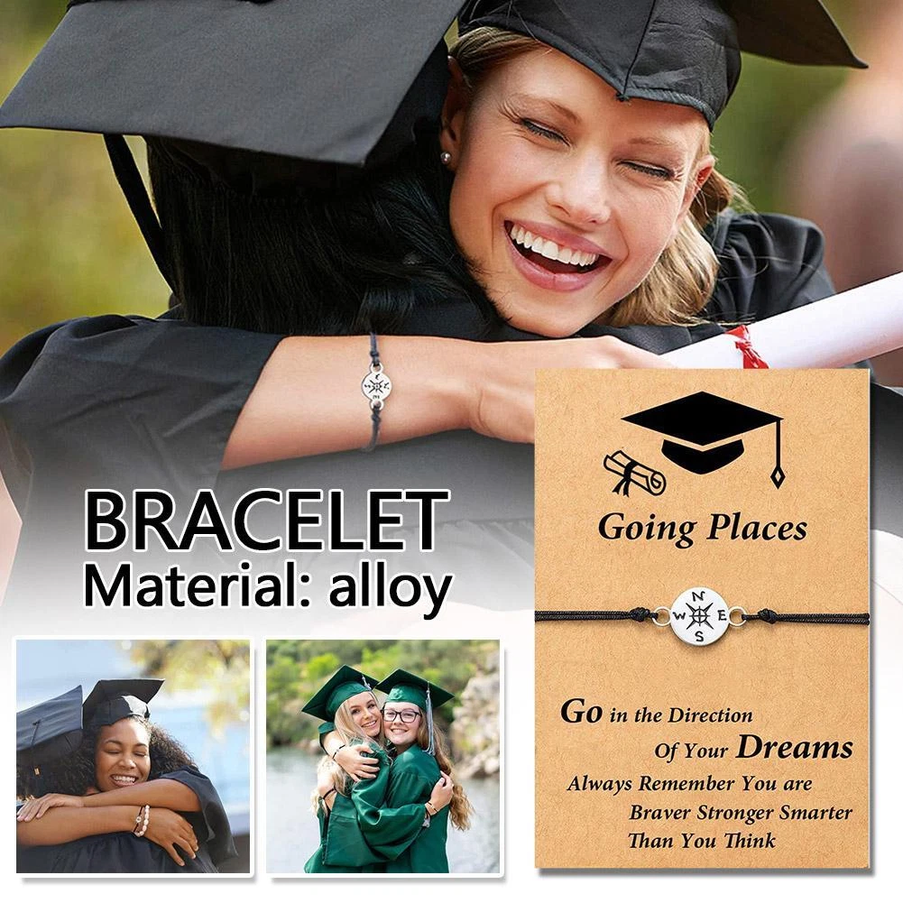 Graduation Gifts 2023 Compass Bracelet Plated Gifts Class of 2023