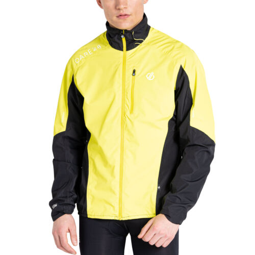 Dare 2b Mens Mediant II Waterproof Breathable Cycling Jacket Top - Neon Spring - Picture 1 of 2