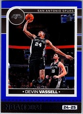 2024-25 NBA Hoops San Antonio Spurs #195 Devin Vassell Blue.