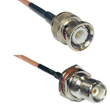 RG316 BNC MALE to TNC FEMALE BULKHEAD RF Cable Rapid-SHIP LOT