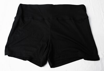 SHEIN Women's Plus EZwear Wideband Waist Biker Shorts AP2 Black