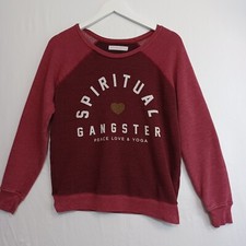 Spiritual Gangster Pullover Sweatshirt Womens size Small Peace Love  Yoga Terry
