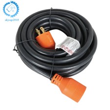 30 Amp NEMA L14-30P/L14-30R 25FT Generator Extension Cord 4Prong