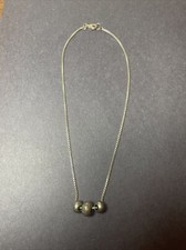 Silpada N2304 TRIFECTA Sterling Silver 3 Artisan Etched Bead Pendant Necklace