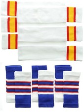 Nike Squad Soccer Leg Sleeve, Striped Leg Warmers, 5" or 15", Pack of 6