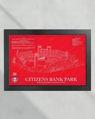 Philadelphia Phillies Citizens Bank Park Stadium Ballpark Blueprint - Picture 2 of 32