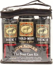 BICKMORE BOOT CARE KIT for leather boots shoes Bick 1 + Gard More spraY + Bick 4