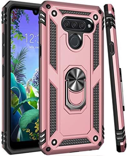Compatible with LG K50 Case/LG Q60 Phone Case, [Military Grade] Magnetic Car Rin