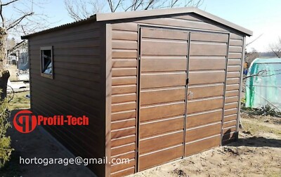 3x4 Blechgarage Container Metallgarage GERÄTESCHUPPEN Laube Gartenhäuser *
