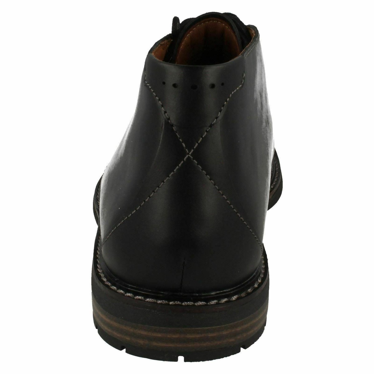 Clarks Unelott Mid Boots Men 10.5 Black Leather Unstructured 26120329 Lace Ankle clarks mens boots black products for sale | eBay main image 3