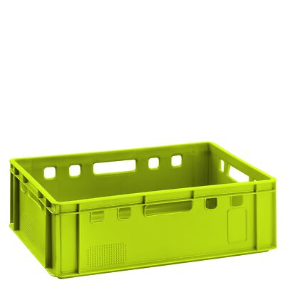 Fleischkiste E2 hellgrün 60x40 Lagerkiste Eurobox lebensmittelecht stapelbar