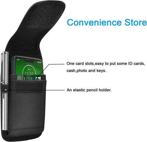 Vertical Belt Clip Holster Pouch Buckle Wallet Card Holder Case for iPhone 16 15 - Picture 6 of 11