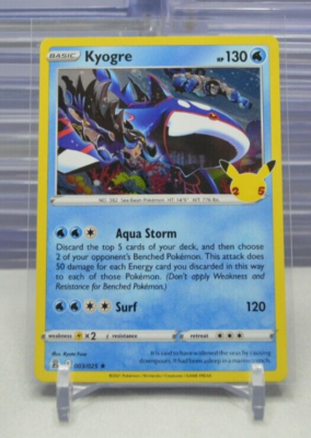 ポケモンカードゲーム Kyogre 2021 Pokemon Celebrations PSA9 2021 Pokemon Kyogre 003/025 TCG 25th Anniversary Celebrations NM