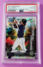 2021 Bowman Chrome *Zac Veen* Positional Promise Atomic Ref. /150 RC PSA Gem 10
