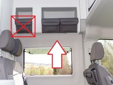 Utility Taschen für die rechte Ausbuchtung / Ablage im VW Grand California 680
