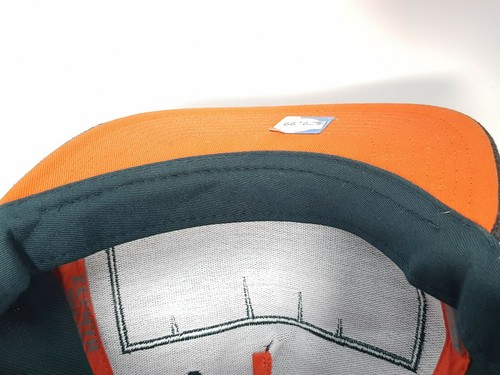 Gorra ZEPHYR University of MIAMI Hurricanes Snapback verde deletreada NCAA rara - Imagen 8 de 9