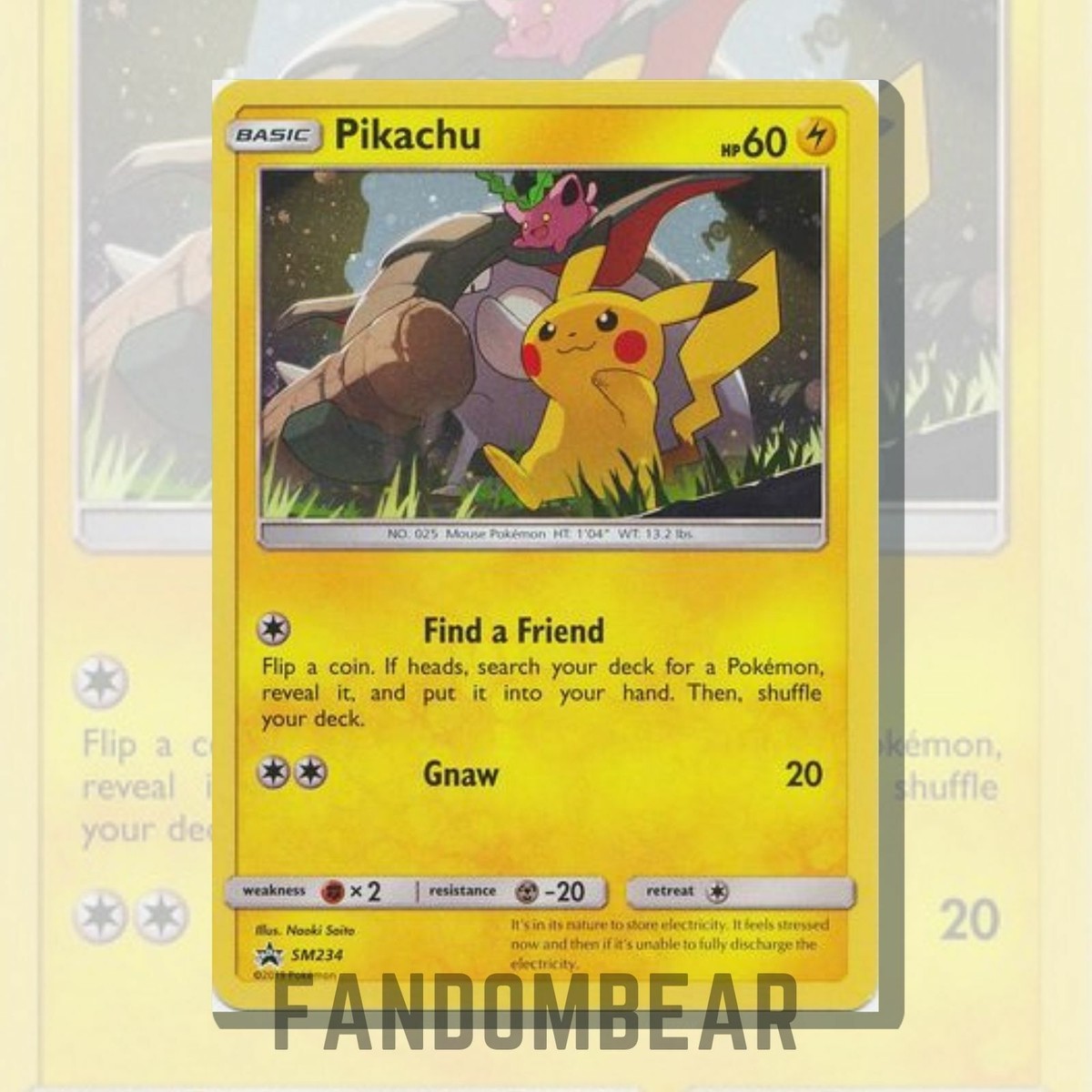 Pikachu COSMOS HOLO PROMO card - SM234 Black Star Promos 2019