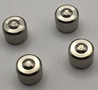 Set of 4 Silver Valve Caps For Genuine Mercedes Benz Genuine N007757008600