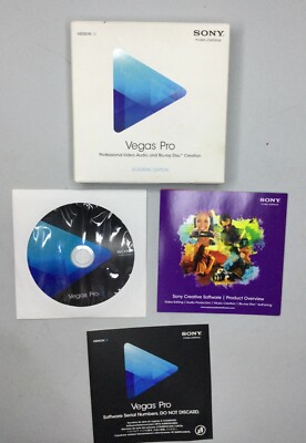 Sony Vegas Pro 12 Professional Video/Blu-ray Disc Creations Software Academic Ed