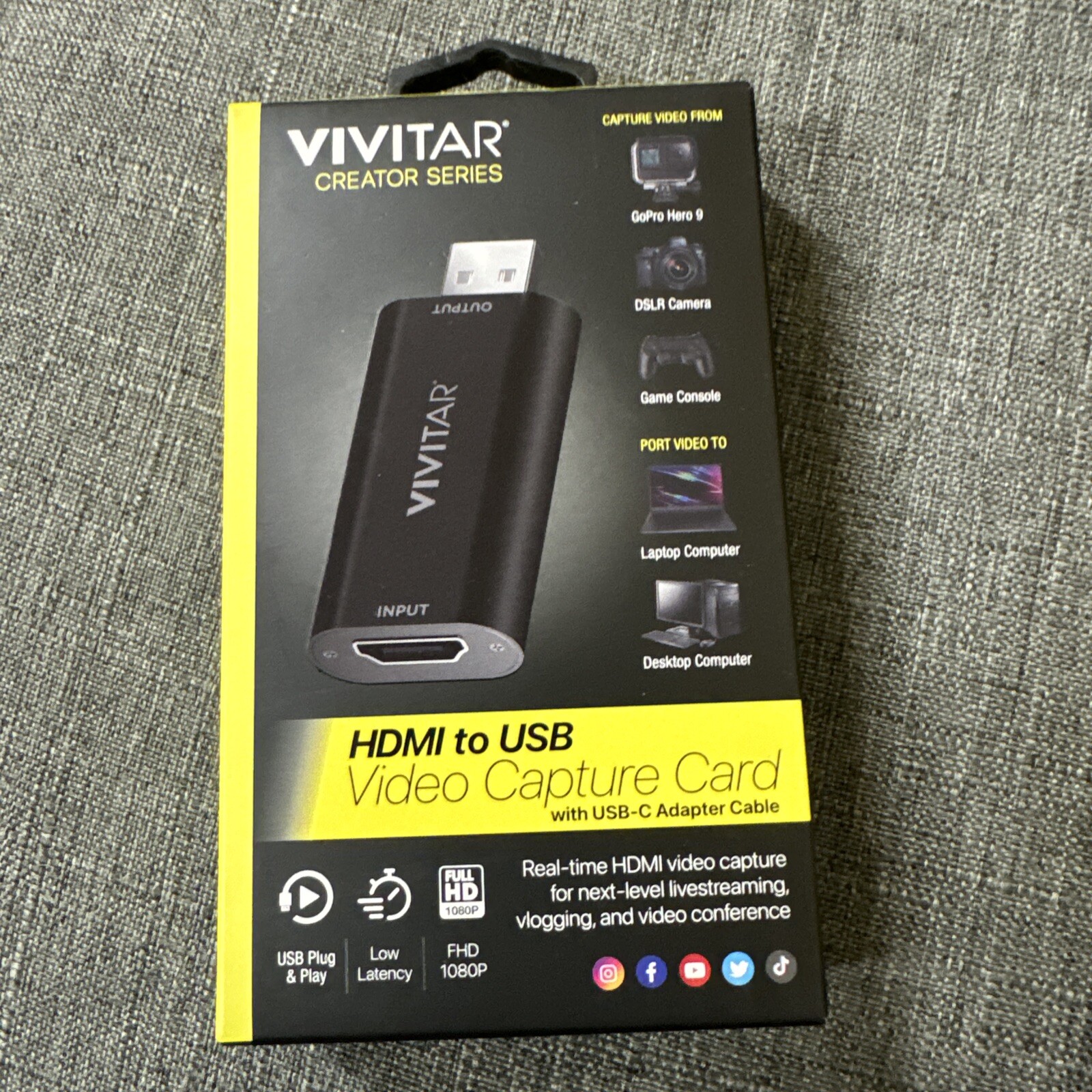 New Vivitar Creator Series HDMI To USB W/USBC Adapter Cable eBay