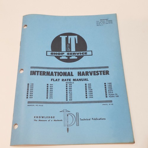 I&T Flat Rate Shop Service Shop Manuals All Brands-Use Dropdown - Picture 24 of 34