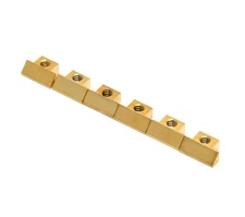 (6) Gold Saddles for Gibson® USA ABR-1 Tune-O-Matic Guitar Bridge BP-0535-002